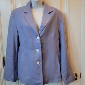 Tribeca Linen Blend Lavendar Jacket